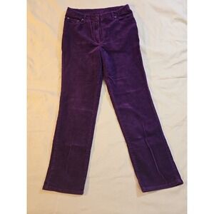Newport News Purple Corduroy Pants Jeans Style 5 Pocket Size 12